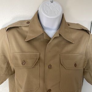 Vintage US Army Military Short Sleeve Shirt Size Small 8405-292-9382 Vietnam era